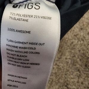 Figs Dark Blue Scrub Pants